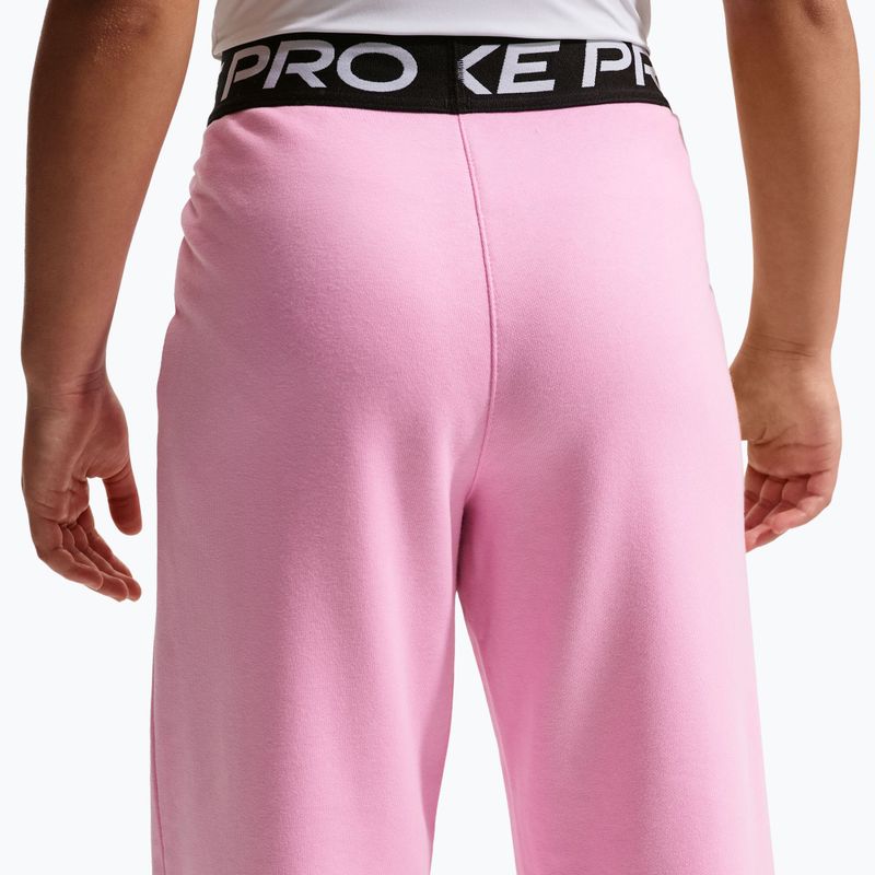 Kinderhose Nike Pro Fleece pink rise/pink rise/black/white 4