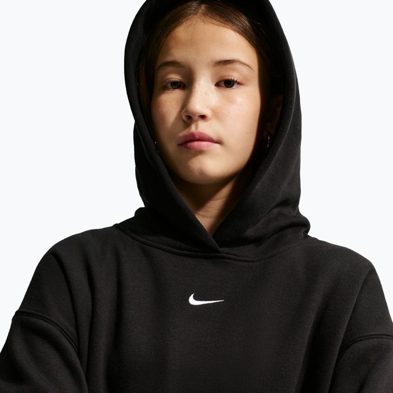 Kinder-Sweatshirt Nike Sportswear Studio Fleece black/white 4