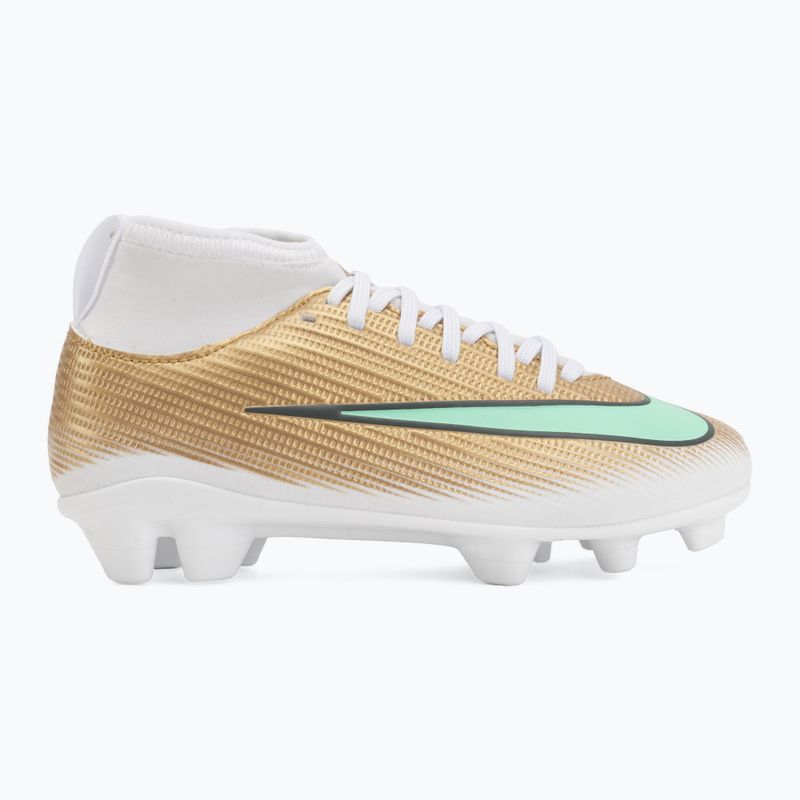 Kinder-Fußballschuhe Nike Jr. Mercurial Superfly 11 Club "Kylian Mbappé" metallic gold/green glow 2
