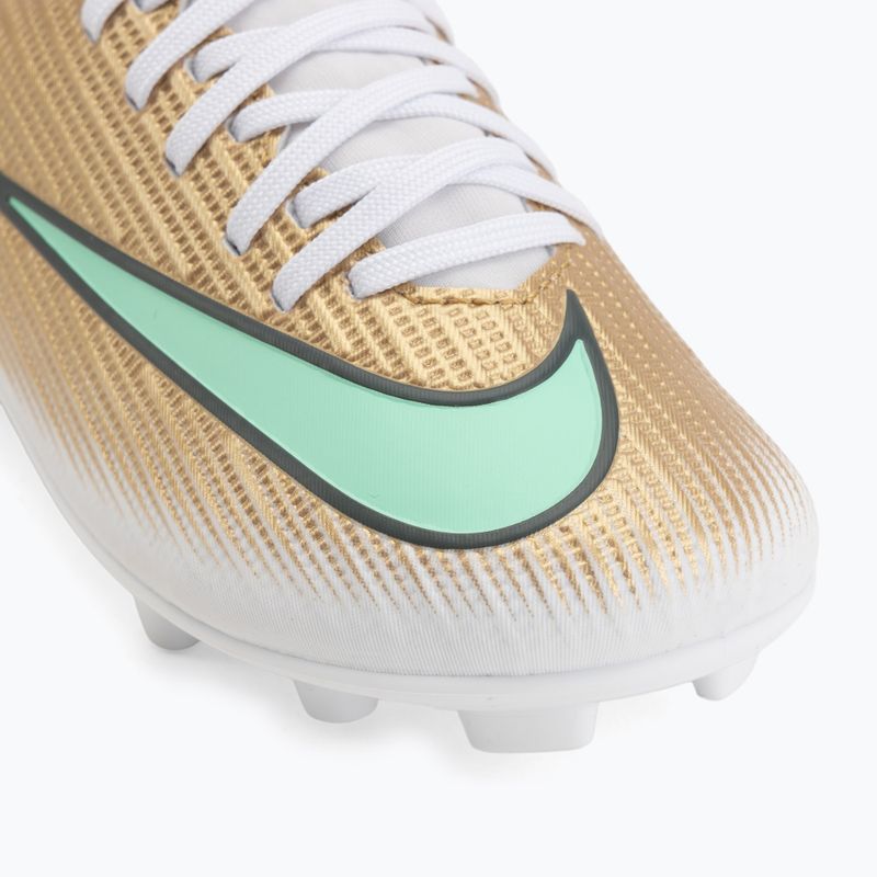 Kinder-Fußballschuhe Nike Jr. Mercurial Superfly 11 Club "Kylian Mbappé" metallic gold/green glow 7
