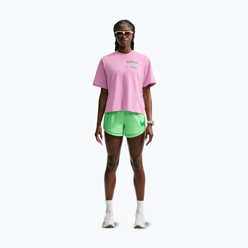Damen-Laufshirt Nike Swift Dri-Fit pink rise/illusion green 2