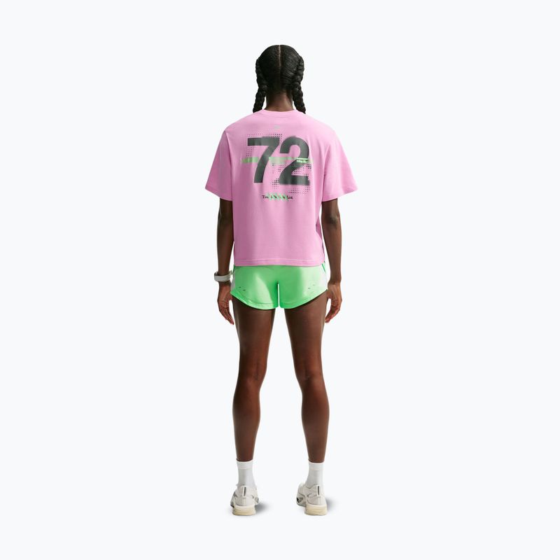 Damen-Laufshirt Nike Swift Dri-Fit pink rise/illusion green 3