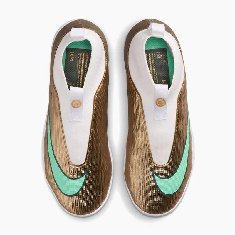 Kinder-Fußballschuhe Nike Jr. Mercurial Superfly 11 Academy "Kylian Mbappé" metallic gold/green glow 4