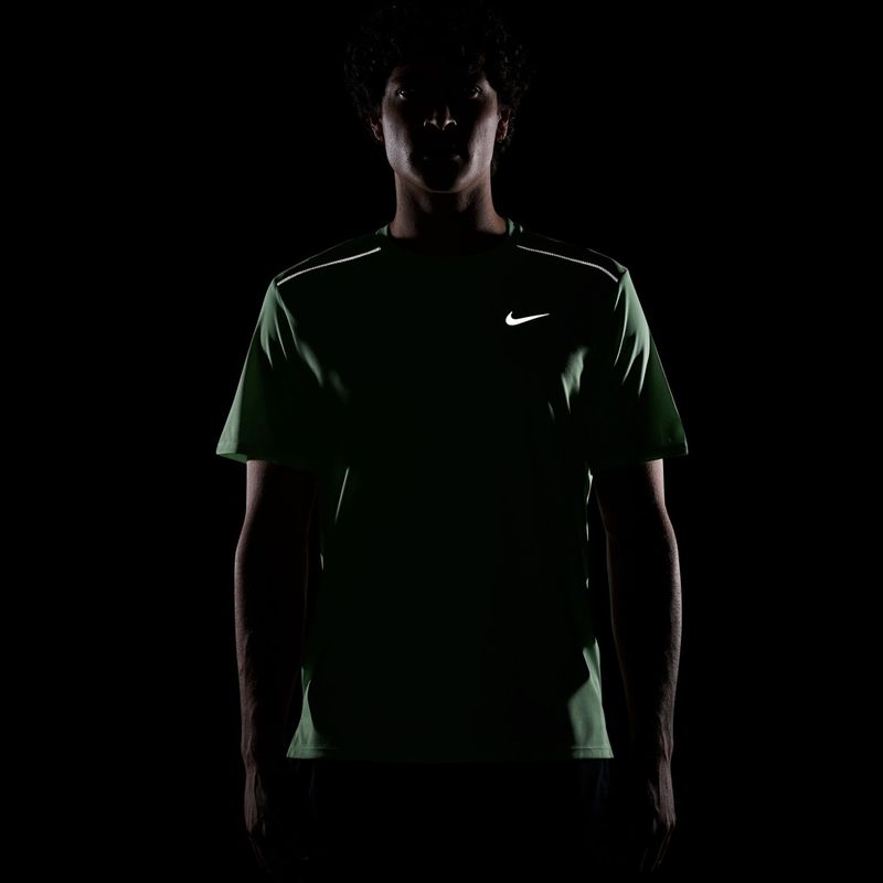 Herren-Laufshirt Nike Miler Dri-Fit UV illusion green 7