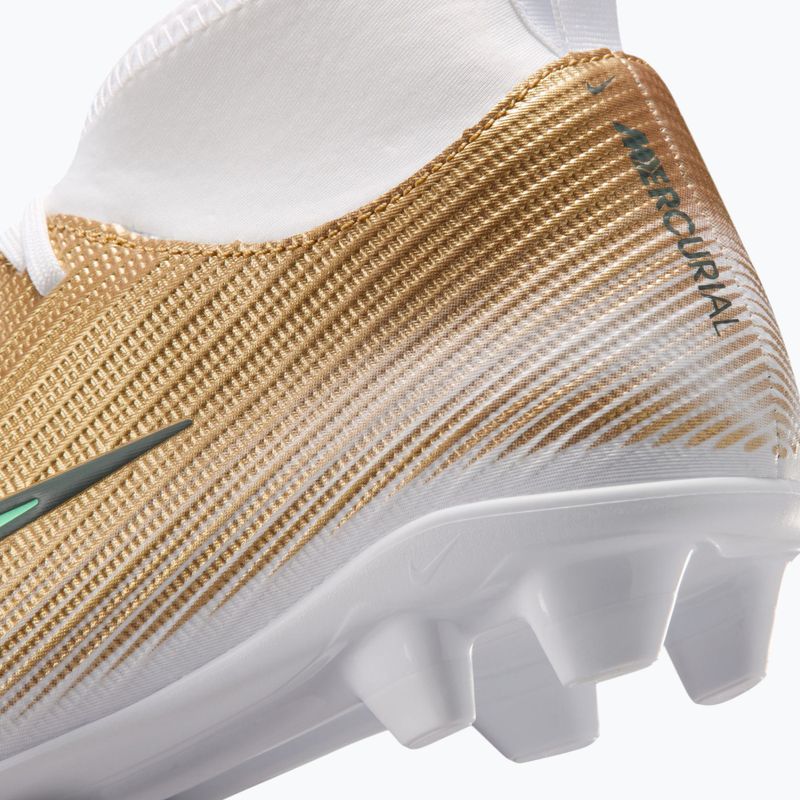 Kinder-Fußballschuhe Nike Jr. Mercurial Superfly 11 Club "Kylian Mbappé" metallic gold/green glow 6