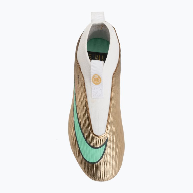 Kinder-Fußballschuhe Nike Jr. Mercurial Superfly 11 Academy "Kylian Mbappé" metallic gold/green glow 5