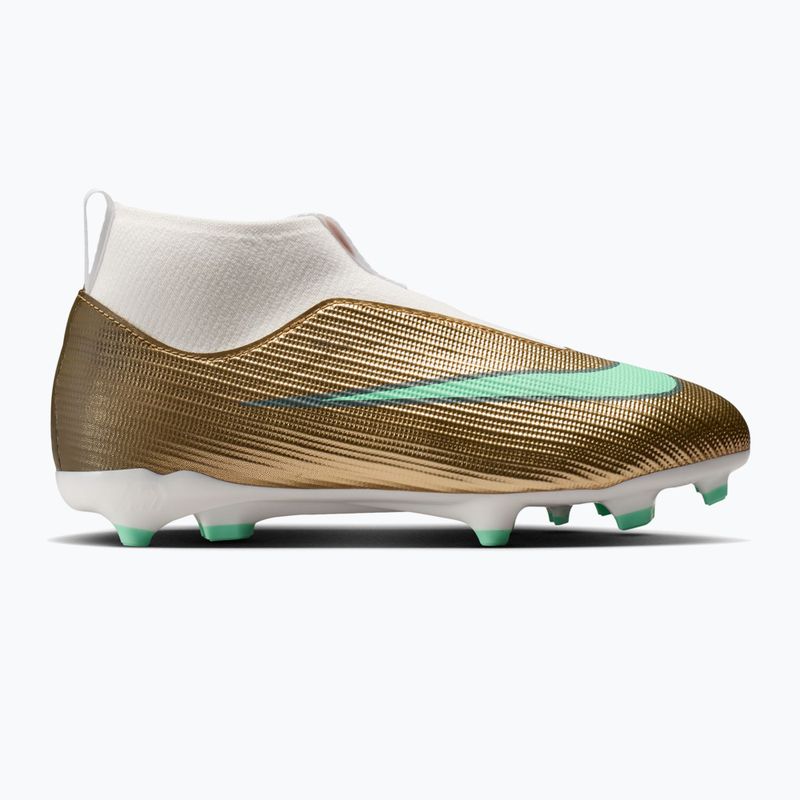 Kinder-Fußballschuhe Nike Jr. Mercurial Superfly 11 Academy "Kylian Mbappé" metallic gold/green glow