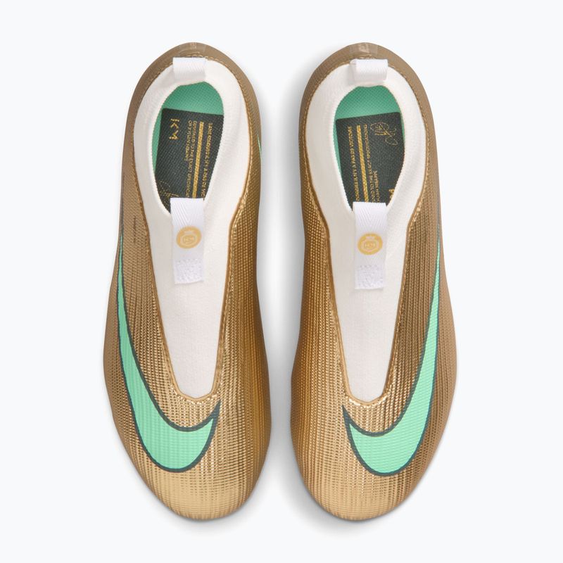Kinder-Fußballschuhe Nike Jr. Mercurial Superfly 11 Academy "Kylian Mbappé" metallic gold/green glow 4