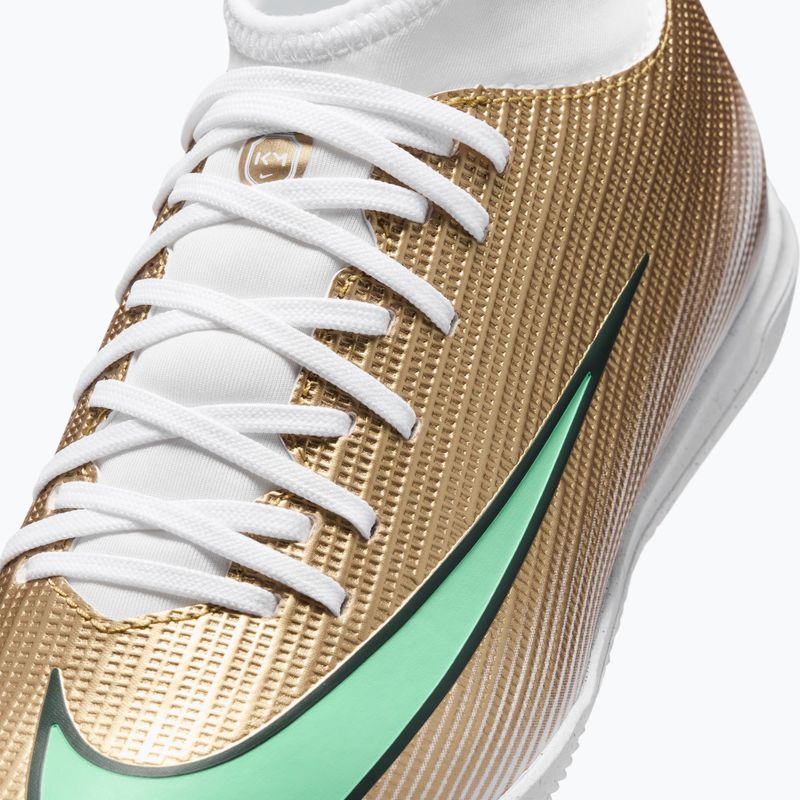 Kinder-Fußballschuhe Nike Jr. Mercurial Superfly 11 Club "Kylian Mbappé" metallic gold/green glow 5