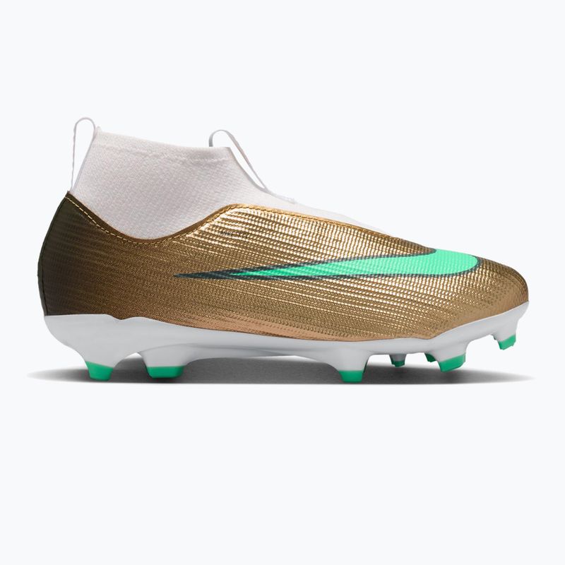 Kinder-Fußballschuhe Nike Jr. Mercurial Superfly 11 Academy "Kylian Mbappé" metallic gold/green glow
