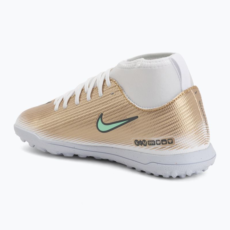 Kinder-Fußballschuhe Nike Jr. Mercurial Superfly 11 Club "Kylian Mbappé" metallic gold/green glow 3