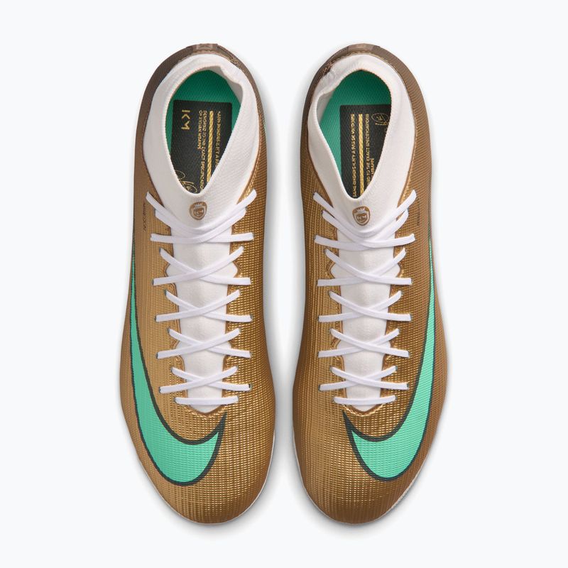 Herren-Fußballschuhe Nike Mercurial Superfly 11 Academy "Kylian Mbappé" metallic gold/green glow 4