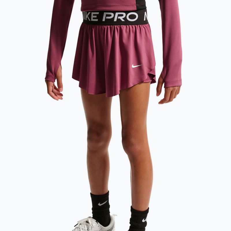 Kindershorts Nike Pro pink smoke/black/white