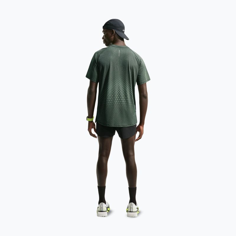 Herren-Laufshirt Nike Stride black/light green spark 3