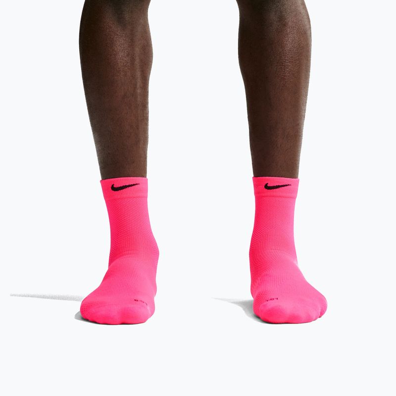 Socken Nike Run Lightweight Micro Crew Hyper Pink/Black 4