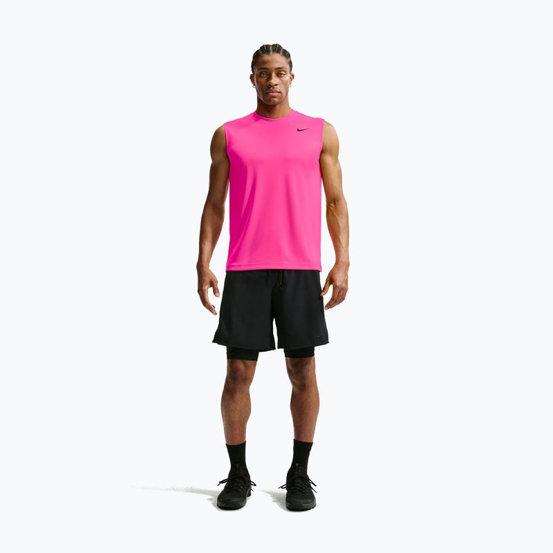 Trainings-T-Shirt Herren Nike Dri-FIT Sleeveless Training Top hyper pink/black 7