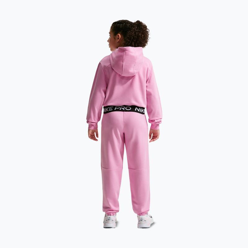 Kinder-Sweatshirt Nike Pro Fleece pink rise/pink rise/black/white 2