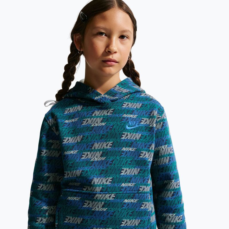 Kinder-Sweatshirt Nike Sportswear Club Fleece bright spruce/midnight navy/game royal 5