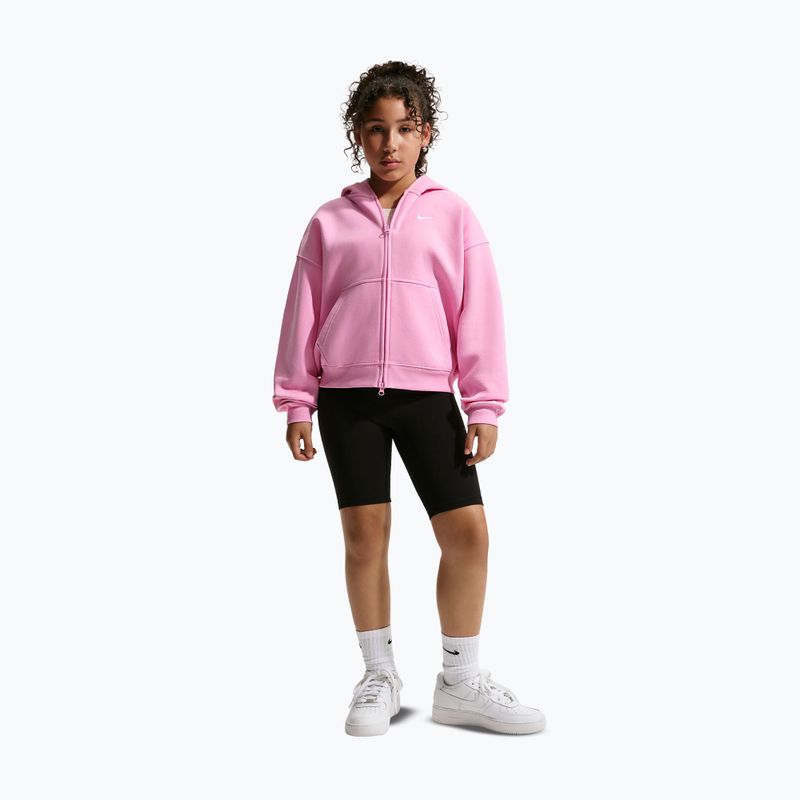 Kinder-Sweatshirt Nike Sportswear Studio Fleece pink rise/white 2