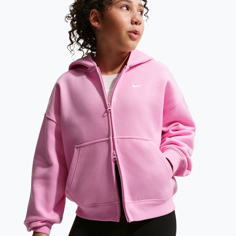 Kinder-Sweatshirt Nike Sportswear Studio Fleece pink rise/white 5
