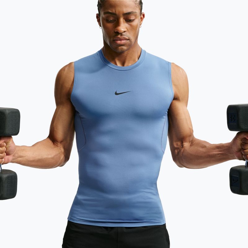 Trainings-T-Shirt Herren Nike Pro indigo storm/black 5