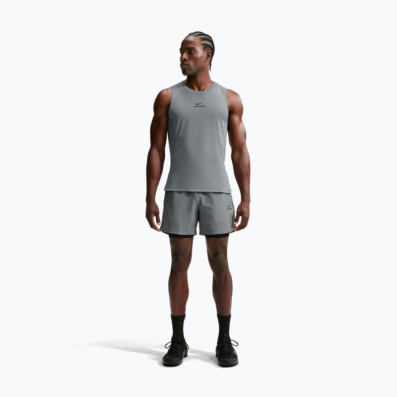 Trainings-T-Shirt Herren Nike Pro smoke grey/black 7