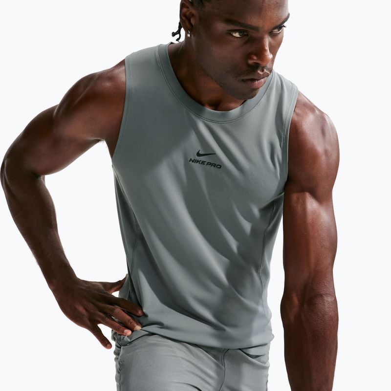 Trainings-T-Shirt Herren Nike Pro smoke grey/black 5