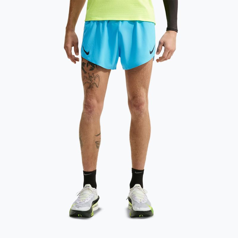 Herren-Laufshorts Nike AeroSwift light current blue/black