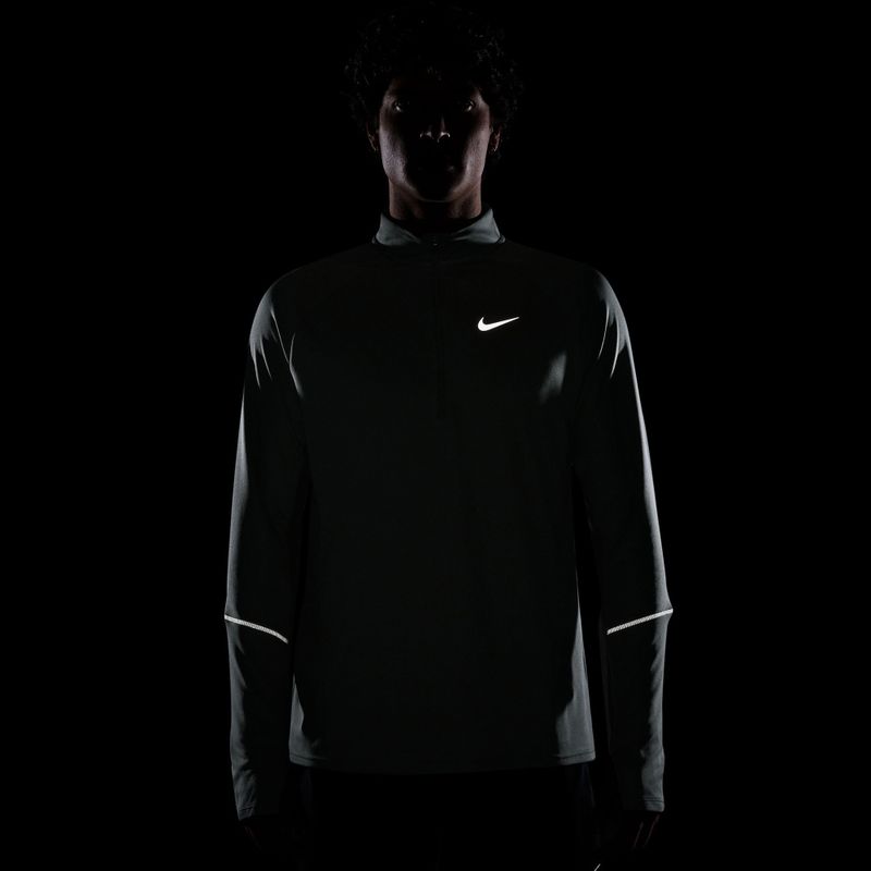 Laufsweatshirt für Herren Nike Miler Dri-Fit UV 1/2 Zip camo green 4