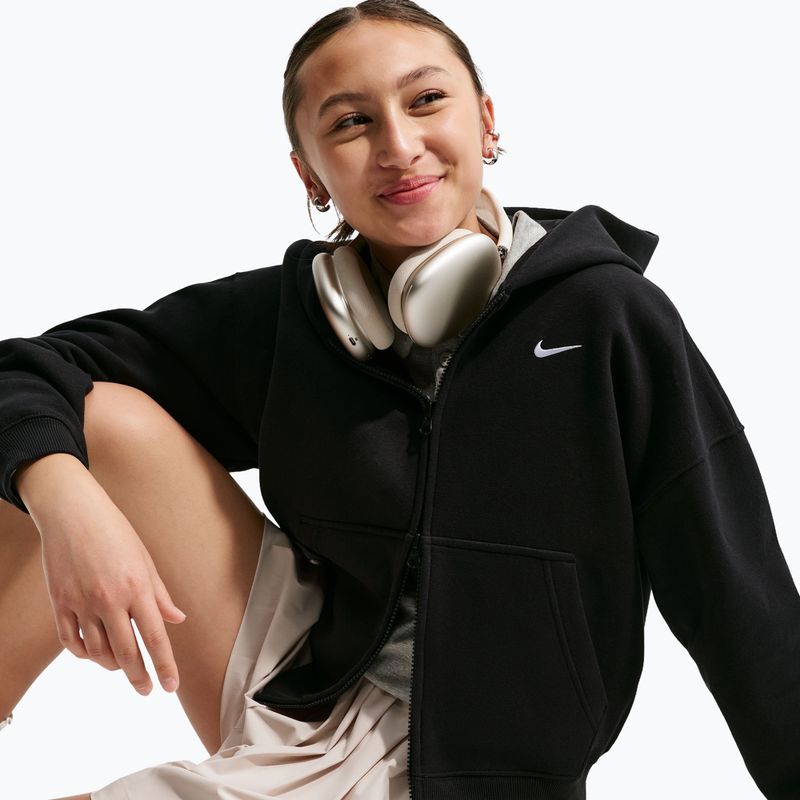Kinder-Sweatshirt Nike Sportswear Studio Fleece black/white 4