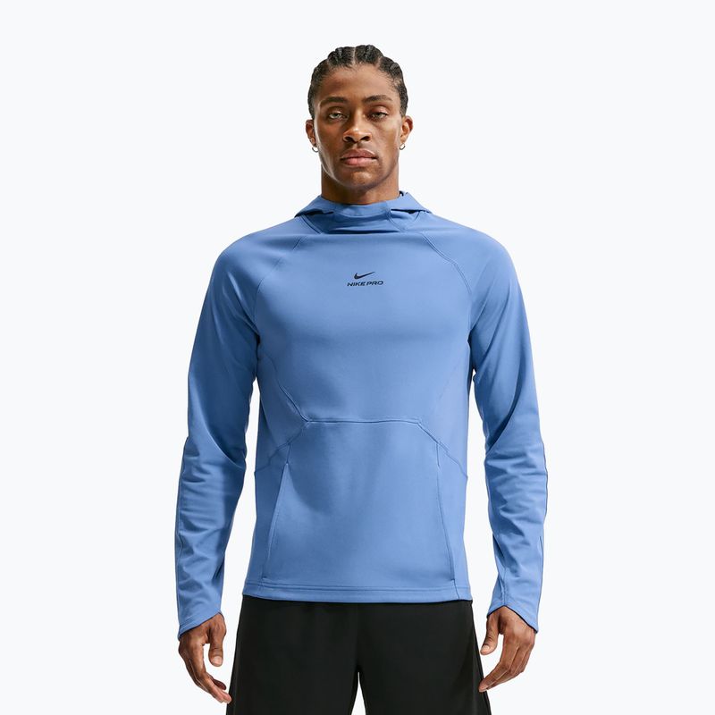 Herren-Trainingssweatshirt Nike Pro Indigo Storm/Black