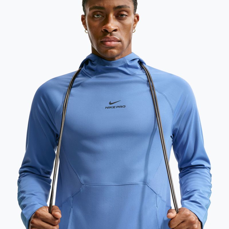 Herren-Trainingssweatshirt Nike Pro Indigo Storm/Black 4