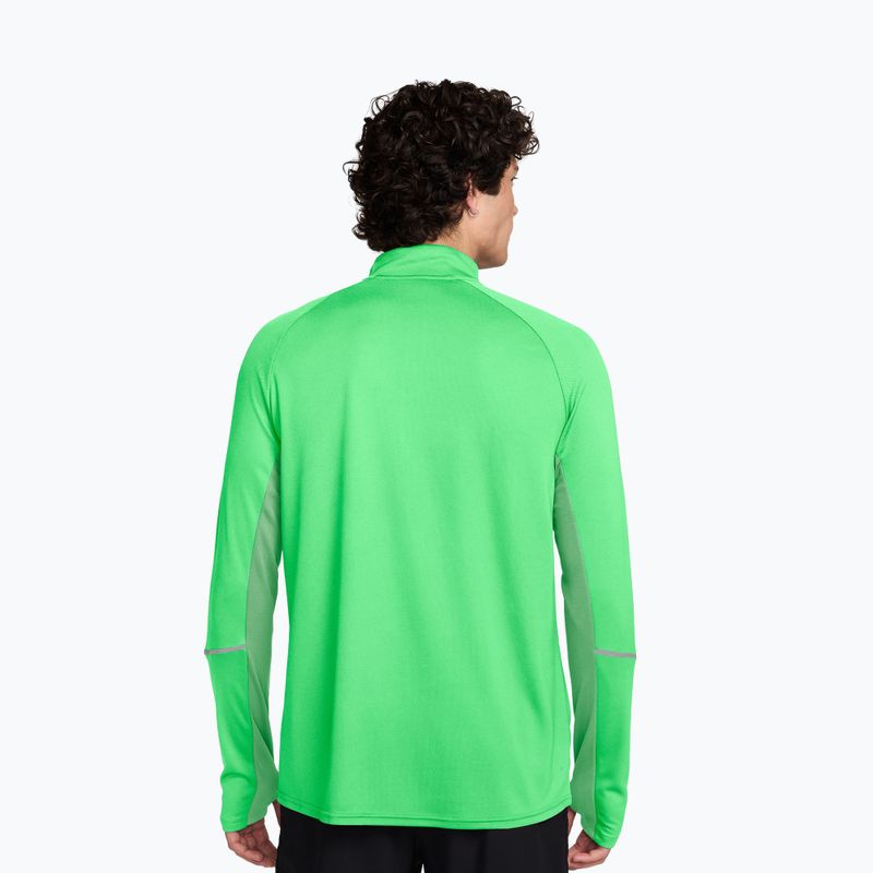 Laufsweatshirt für Herren Nike Miler Dri-Fit UV 1/2 Zip illusion green 2