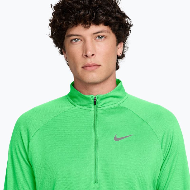 Laufsweatshirt für Herren Nike Miler Dri-Fit UV 1/2 Zip illusion green 3