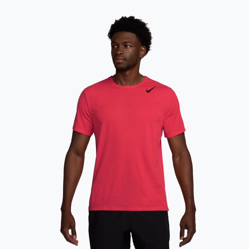 Herren-Laufshirt Nike AeroSwift fusion red/black