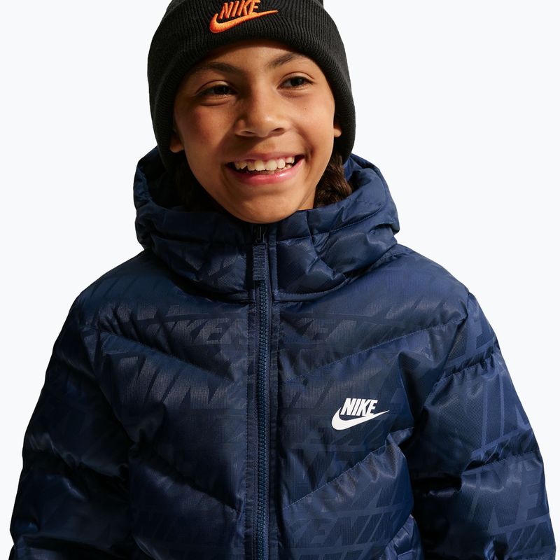 Gefütterte Kinderjacke Nike Sportswear "All Day Play" midnight navy/white 3