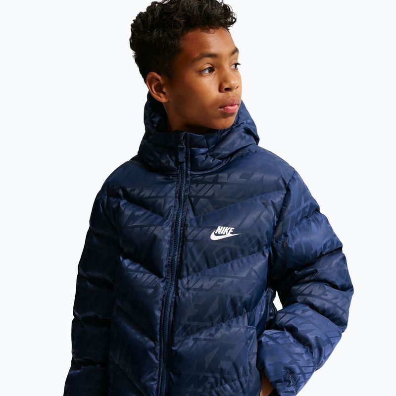 Gefütterte Kinderjacke Nike Sportswear "All Day Play" midnight navy/white 8