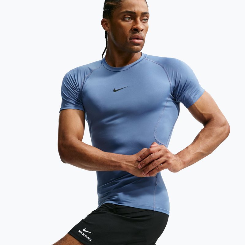 Trainings-T-Shirt Herren Nike Pro indigo storm/black 3