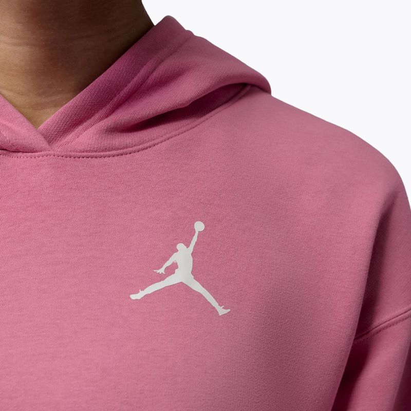 Damenpullover Jordan Fleece Hoodie desert berry/white 6