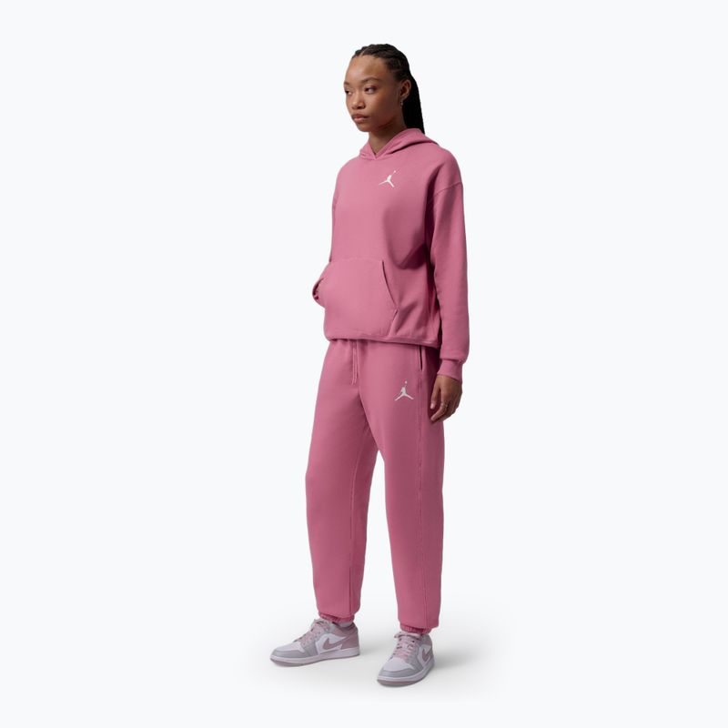 Damenhose Jordan Fleece desert berry/white 2