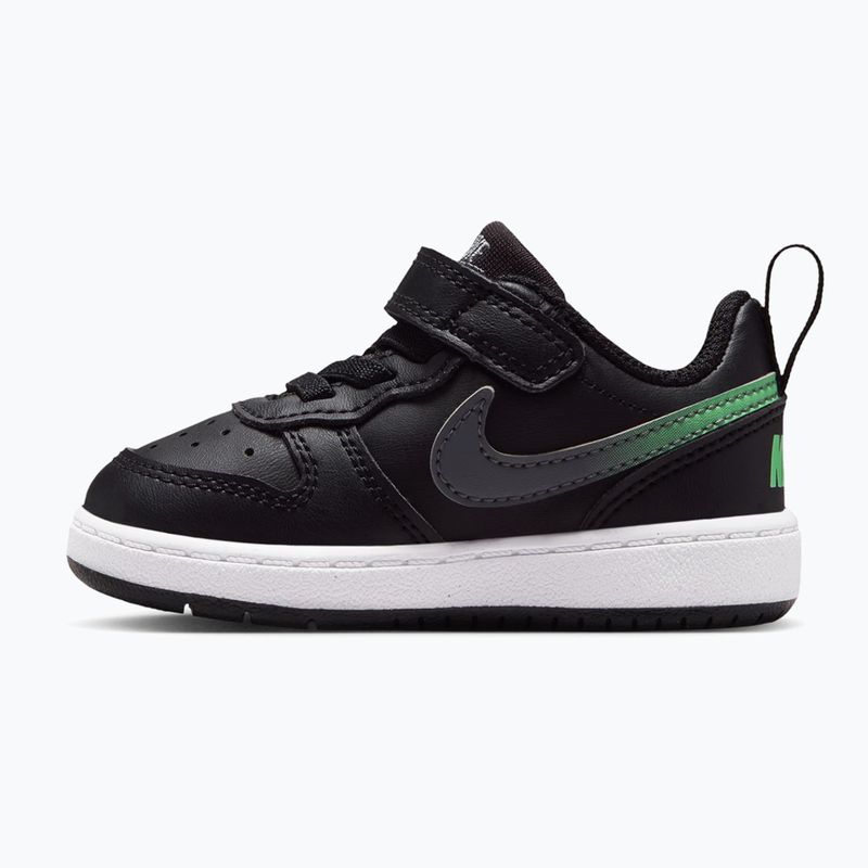 Kinderschuhe Nike Court Borough Low black/smoke grey/white/illusion green 2