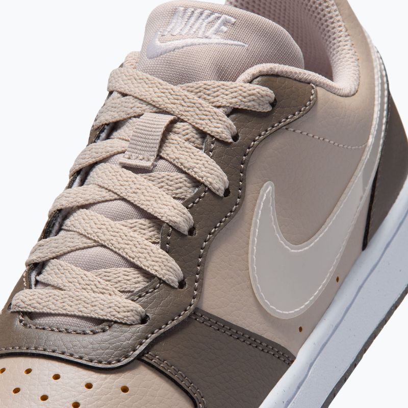 Kinderschuhe Nike Court Borough Low moon particle/cave stone/white/white 7