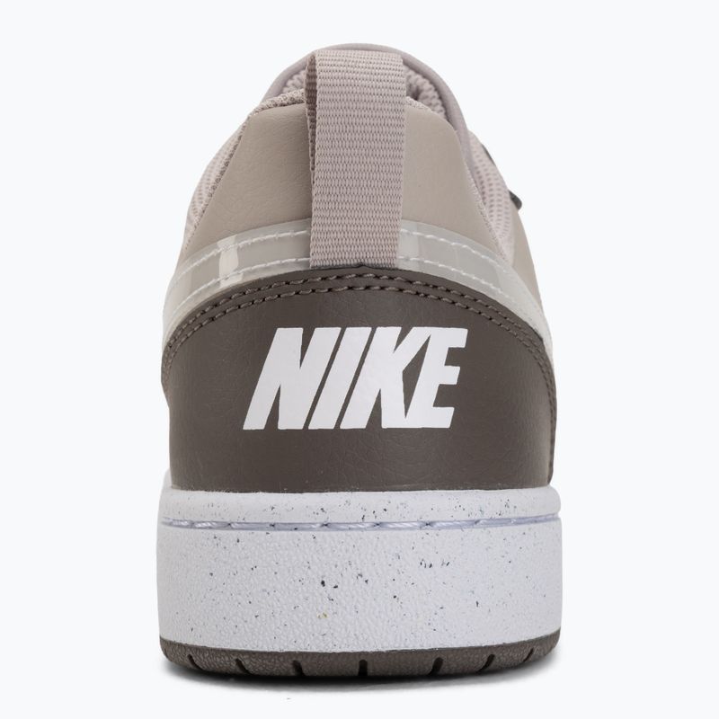 Nike Court Borough Low Schuhe moon particle/cave stone/weiß/weiß 6