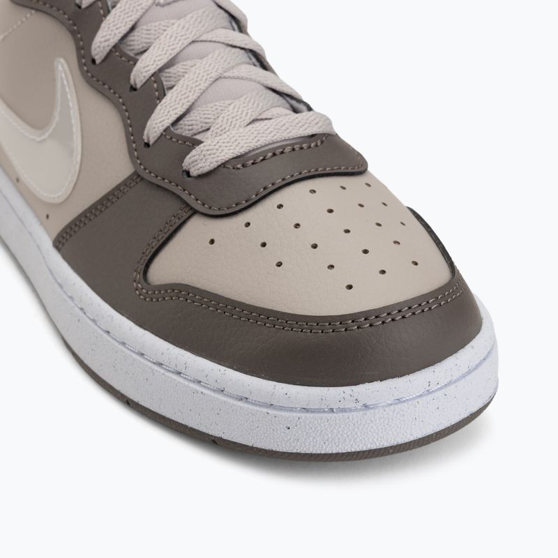 Nike Court Borough Low Schuhe moon particle/cave stone/weiß/weiß 7