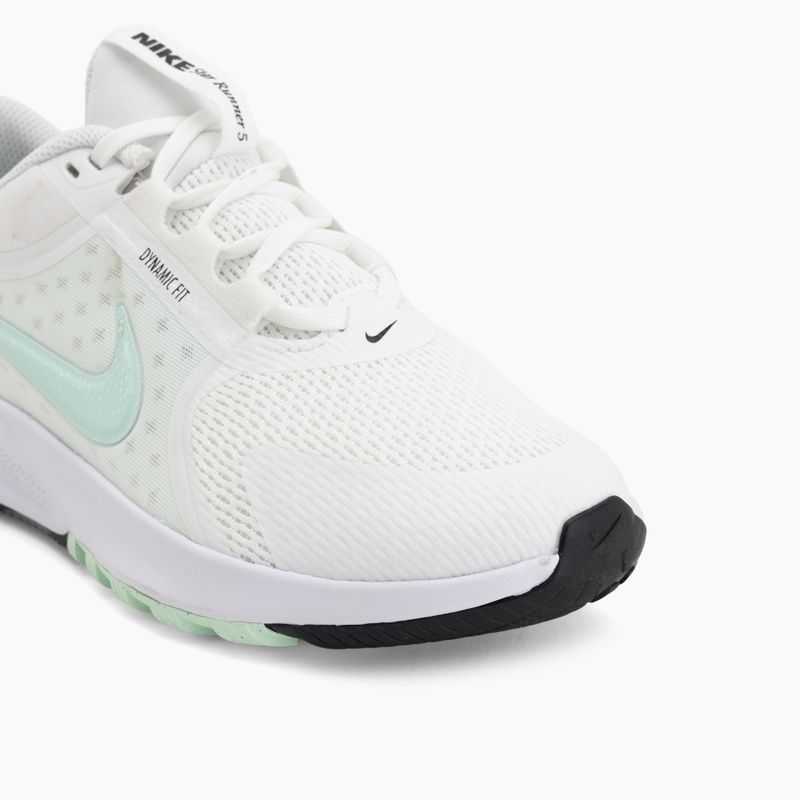 Nike Star Runner 5 Laufschuhe summit white/schwarz/arctic green 7