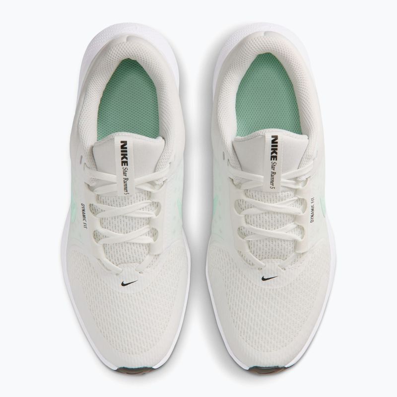 Nike Star Runner 5 Laufschuhe summit white/schwarz/arctic green 11