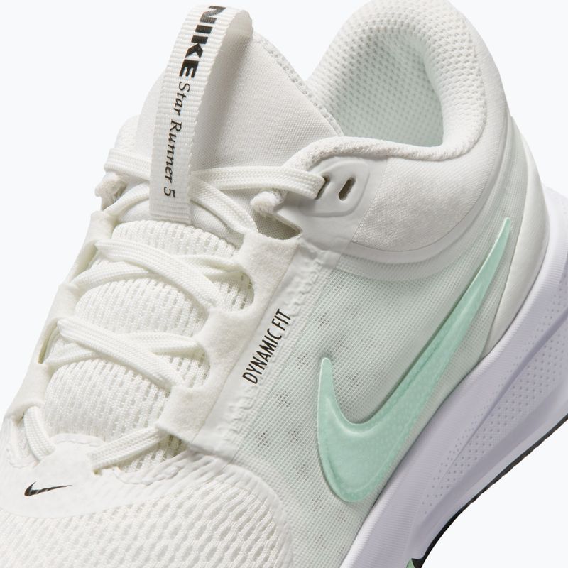 Nike Star Runner 5 Laufschuhe summit white/schwarz/arctic green 12