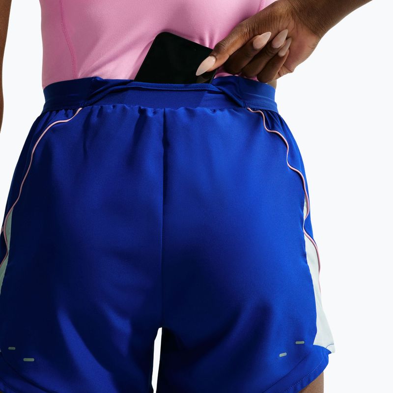 Damen-Laufshorts Nike Tempo Dri-Fit Unlined old royal/football grey/pink rise 7