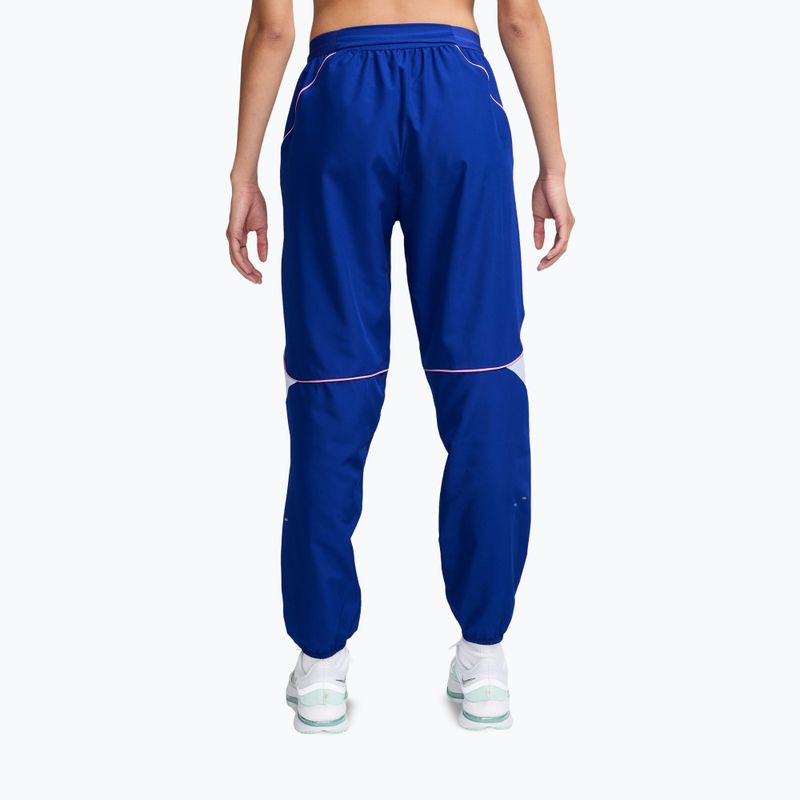 Damenhose Nike Swoosh Dri-Fit old royal/football grey/pink rise 2