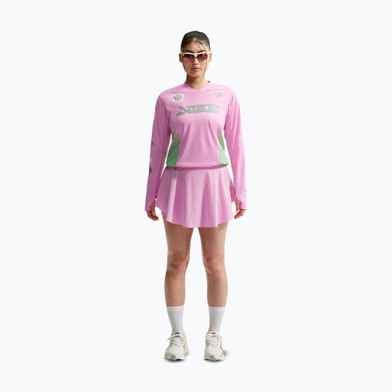 Damen-Laufshirt mit langen Ärmeln Nike Swift Jersey Top pink rise/illusion green 2